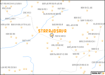 map of Stara Jošava