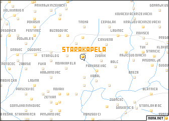 map of Stara Kapela