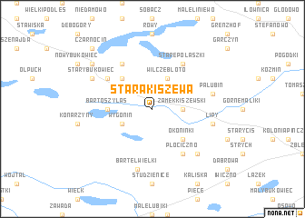 map of Stara Kiszewa