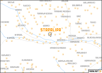 map of Stara Lipa