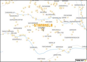 map of Stara Mela