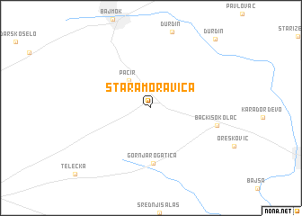 map of Stara Moravica