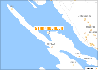 map of Stara Novalja