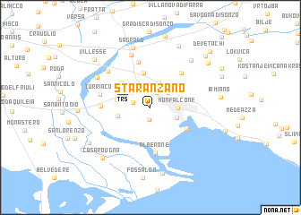 map of Staranzano