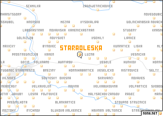 map of Stará Oleška