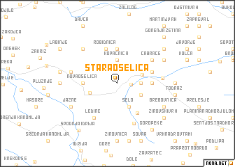 map of Stara Oselica