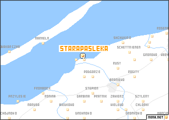 map of Stara Pasłęka