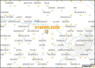 map of Stará Plesná