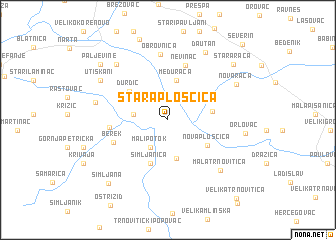 map of Stara Plošćica