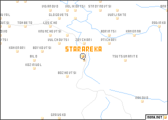 map of Stara Reka