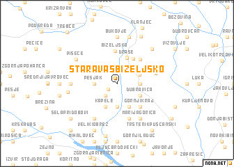 map of Stara Vas-Bizeljsko
