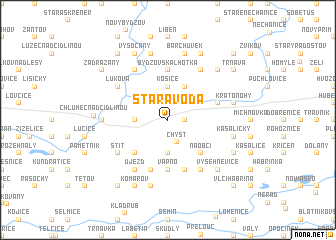 map of Stará Voda