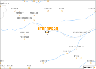 map of Stará Voda