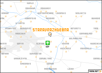 map of Stara Vrazhdebna