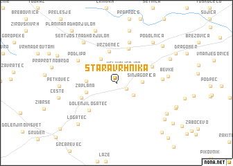 map of Stara Vrhnika