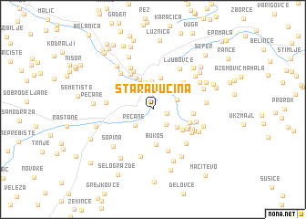 map of Stara Vučina