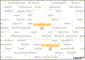 map of Stara Wieś