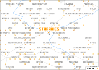 map of Stara Wieś