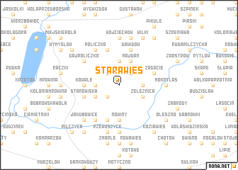 map of Stara Wieś