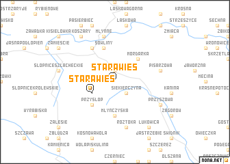 map of Stara Wieś