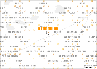 map of Stara Wieś