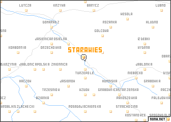 map of Stara Wieś