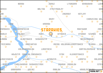 map of Stara Wieś