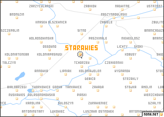 map of Stara Wieś