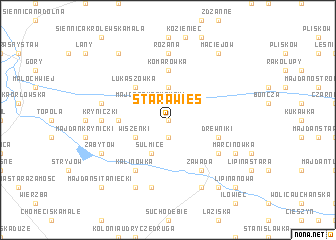 map of Stara Wieś