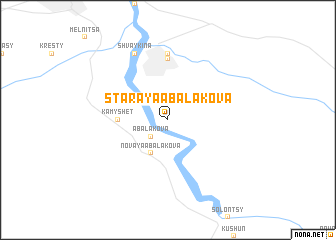 map of Staraya Abalakova