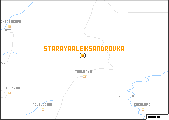 map of Staraya Aleksandrovka