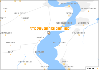map of Staraya Bogdanovka