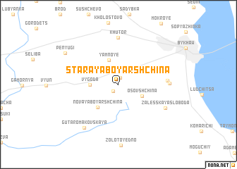 map of Staraya Boyarshchina