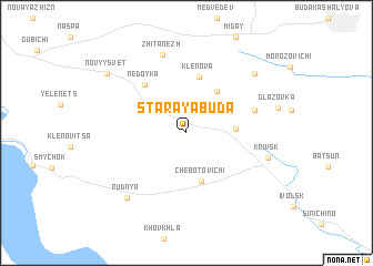 map of Staraya Buda