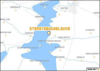 map of Staraya Bukhalovka