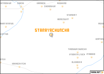 map of Staraya Chuncha