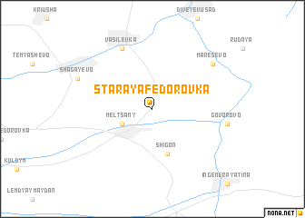 map of Staraya Fëdorovka