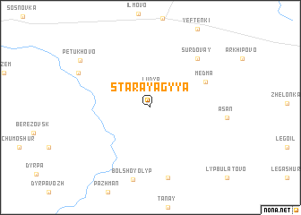 map of Staraya Gyya