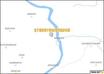 map of Staraya Ivanovka