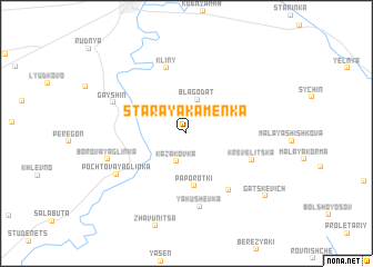 map of Staraya Kamenka