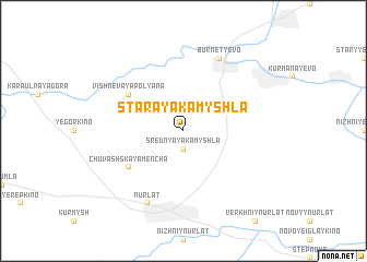 map of Staraya Kamyshla