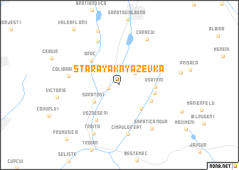 map of (( Staraya Knyazevka ))