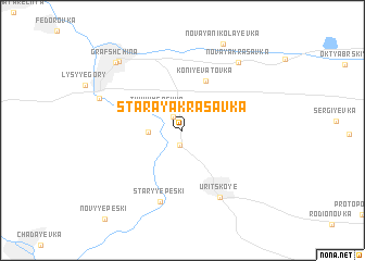 map of Staraya Krasavka