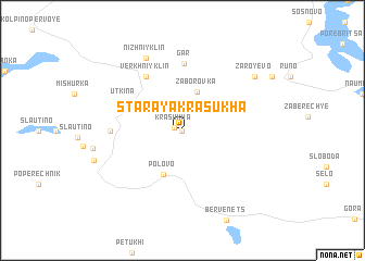 map of Staraya Krasukha