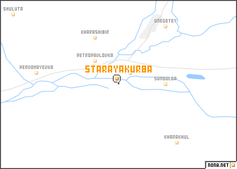 map of Staraya Kurba