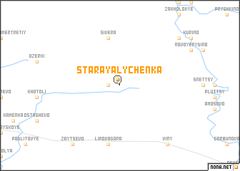 map of Staraya Lychenka