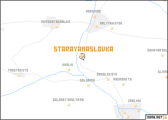 map of Staraya Maslovka