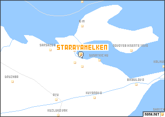 map of Staraya Mel\