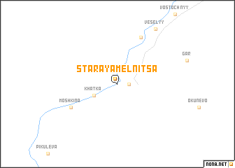 map of Staraya Mel\