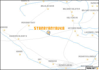 map of Staraya Nyavka